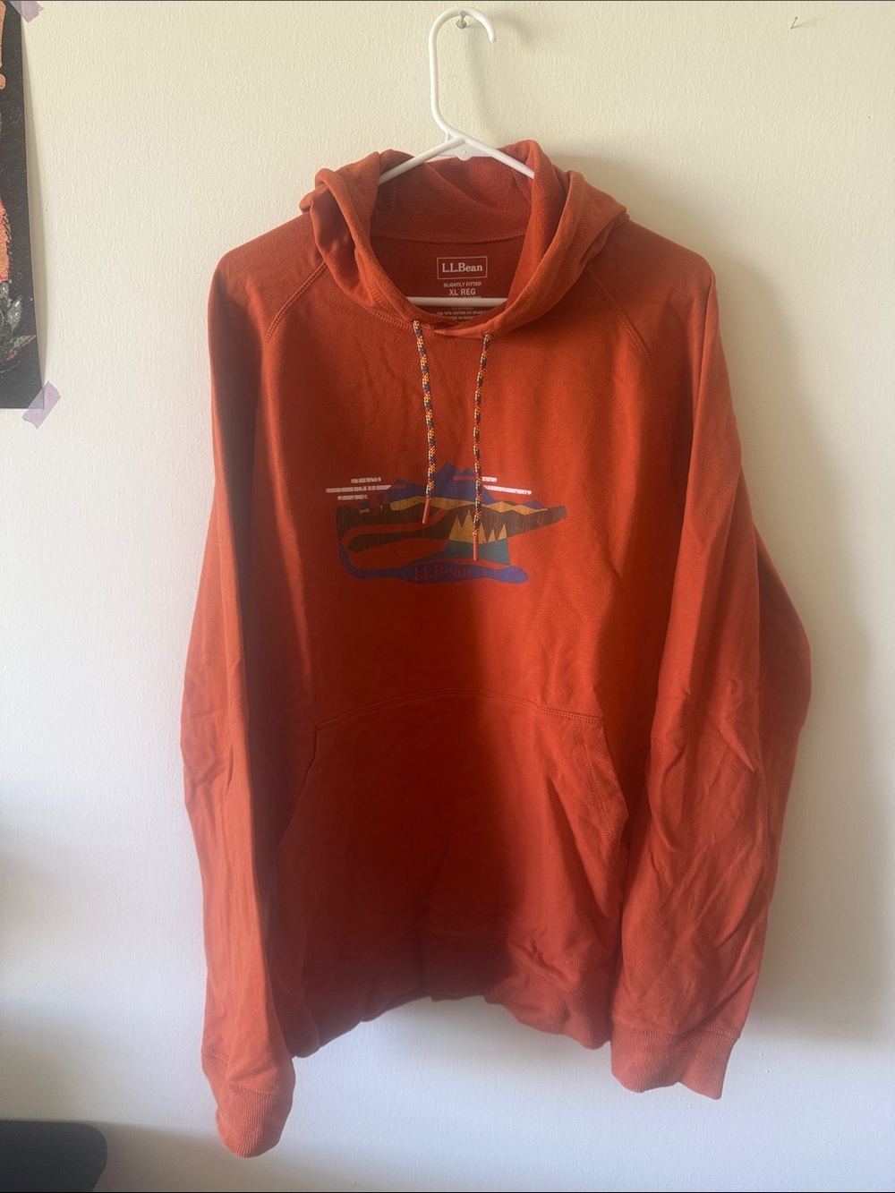 L.L. Bean Men's Burnt Orange Hoodie